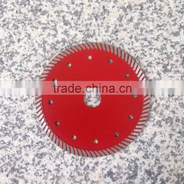 Turbo Diamond Blade 5 Inch (125 Mm) Diamond Cutting Disc Sintered Blade for Hard Granite Cutting Inner Hole 22.23 mm