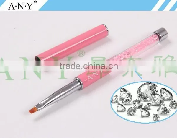 ANY Nail Art Beauty Care Pink Rhinestone UV Gel Nail Polish Brush Micropainting photo-3