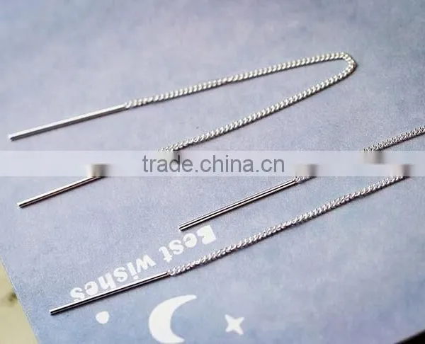 Plated Lines Are Tremella Ear Line Long Paragraph Ear Chain Female Temperament photo-4