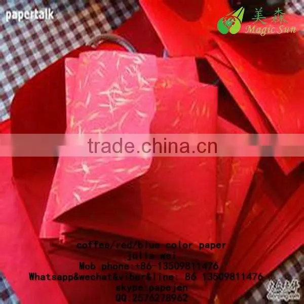 Notebook 230gsm Red Card Invitation Card Board Red Color Kraft Paper photo-2