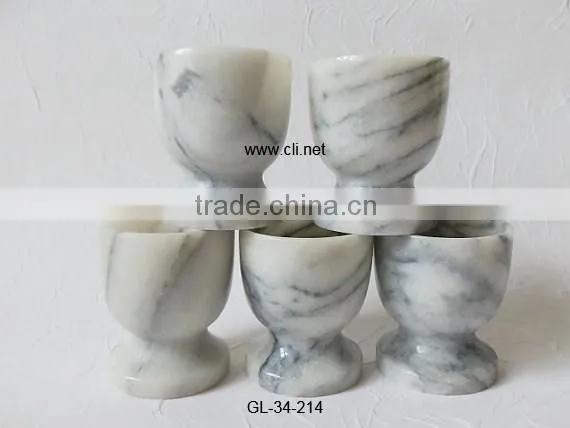 Sunny Grey Marble Wine Glass Set of 6 in Wholesale