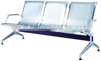 Hot Selling Medical Center Furniture Stainless Steel Waiting Seat With Chromed Arm and Leg photo-3