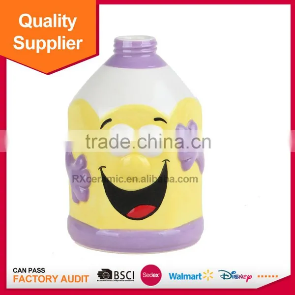 New Desigh Cheap Pencil Shape Cartoon Ceramic Bathroom Set photo-5