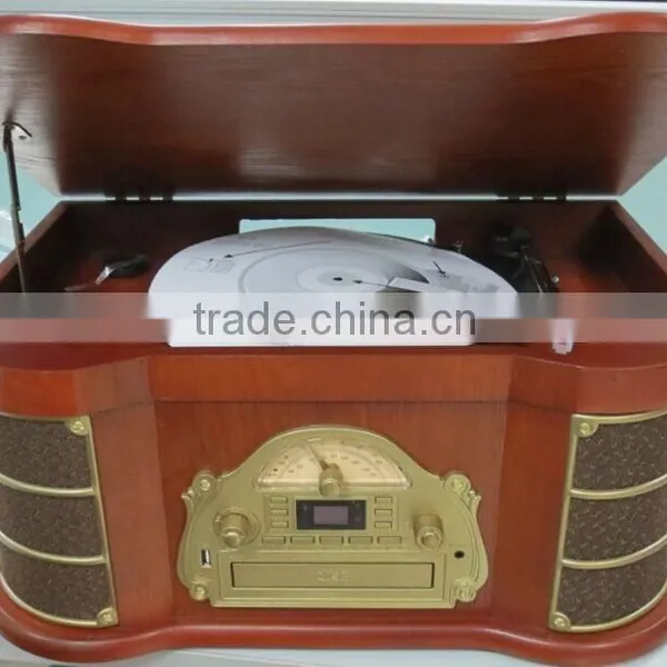 AEW1416IB Retro Vintage RADIO/GRAMOPHONE in Solid Wood