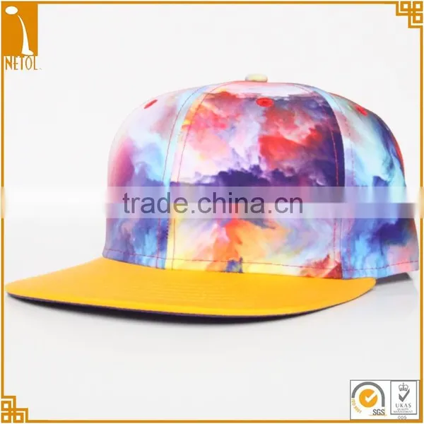 New Fashion High Quality 6 Panel Printed Custom Floral Sanpback Cap Whoesale photo-4