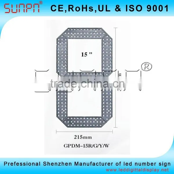 Mongolia 15inch Led Seven Segment Module Outdoor IP65 photo-4