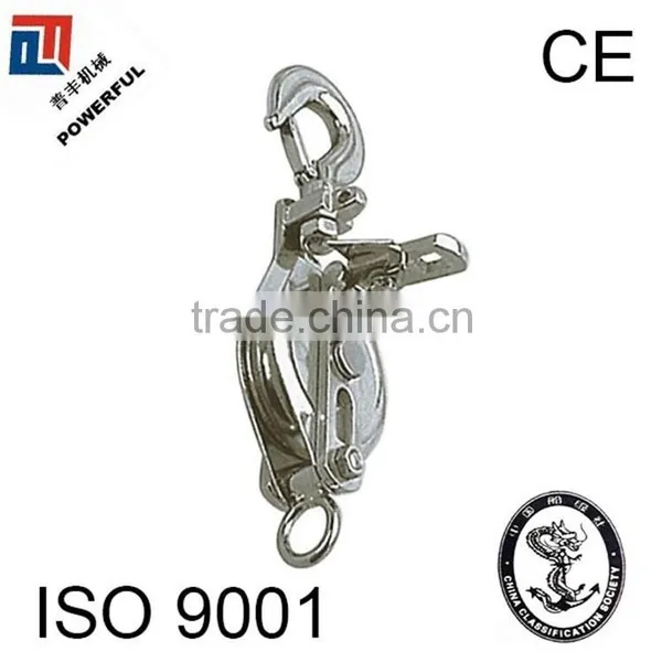 STAINLESS STEEL SWIVEL EYE DOUBLE PULLEY photo-5