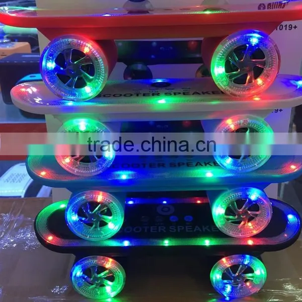 Colorful LED Light Bluetooth Speaker With TF USB Player FM Radio Mini Portable Scooter Bluetooth Speaker photo-4