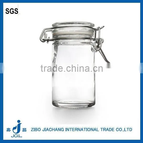 Mini Food Grade Airtight Glass Jars Design With Glass Lid photo-2