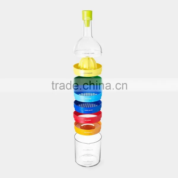 8 Tools Kitchen Tool Like Bottle Juice Maker Sets Lemon Squeezer Spice Grater Egg Masher Cheese Grater Cap Pener Egg Separator photo-5