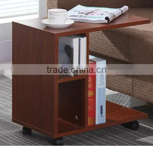 Wooden Modern Coffee Table With Wheel photo-3