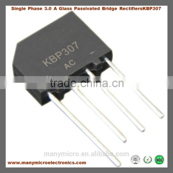 Single Phase 3.0 A Glass Passivated Bridge Rectifiers KBP307 photo-2