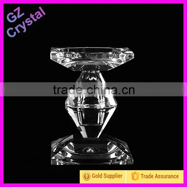 Clear Glass Candle Holder for Home Decoration photo-2