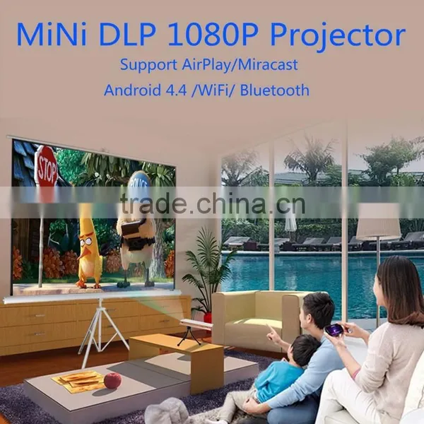 Projector Vertical Projection Dragonworth P8 DLP Mini Quad Core CPU Dual Wifi Android Mini Projector photo-6