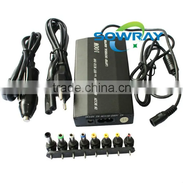 Universal Power Adapter 100W With Eight Plug ac dc Car Charger for Laptop Adapter Supply