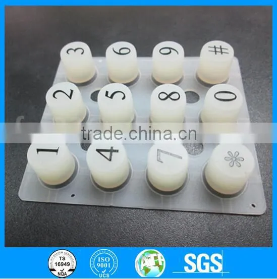 OEM Custom Silicone Push Button With Conductive Rubber Membrane Keypad photo-2