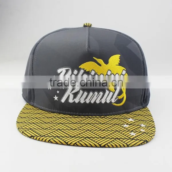 Custom Fashion 5 Panel Flat Bill Hat Cap photo-2