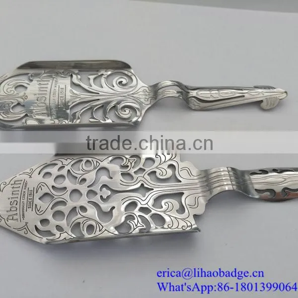 Stainless Steel Absinthe Spoon, Leaf Shap Spoon,absinthe Accessories,vermuth Spoon photo-2