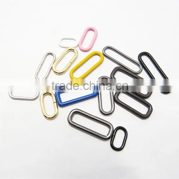 Metal Solid Rectangular Rings,bag Oval Ring photo-5