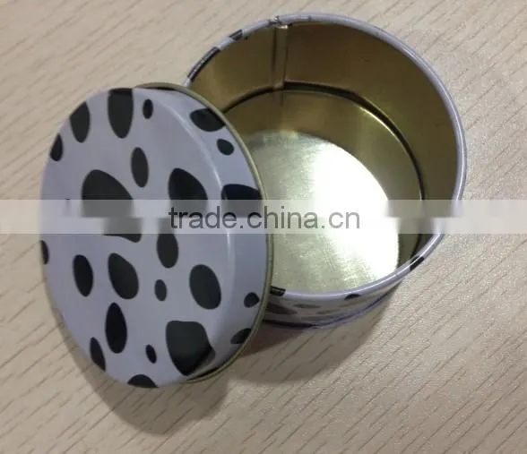 Small Round Decorative Metal Tin Gift Box