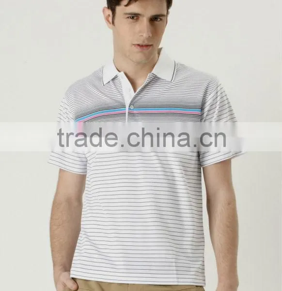 Men's Engineering Stripe Polo Shirt