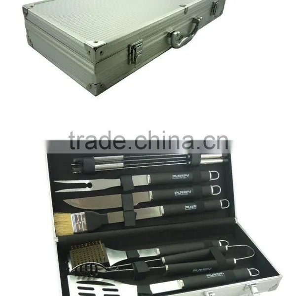 Stainless Steel Portable Bbq Tools Set With Tools Box
