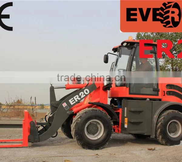 Everun Machinery ER20 Front End Compact Wheel Loader With Adjustable Steering Wheel photo-6