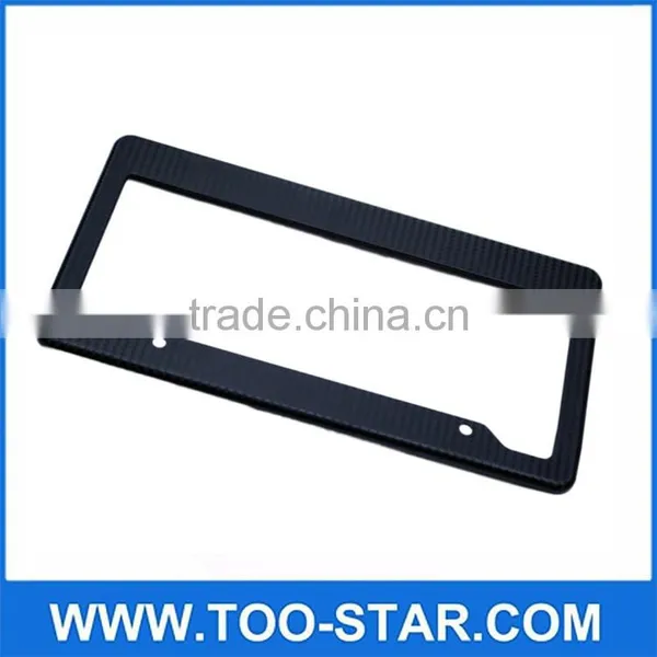 REAL CARBON FIBER CAR LICENSE PLATE FRAME TAG COVER ORIGINAL photo-3