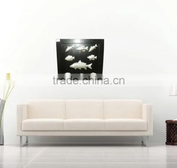 SOI HOT SELLING Decorative Metal & MDF Wood Wall Decor Embossed Fish Designs photo-2