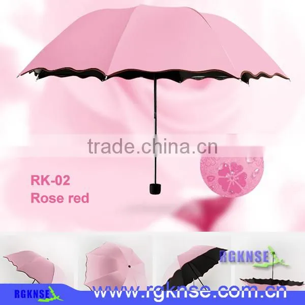 Meet Water Show the Flower Sun Umbrella With UV, 3 Folding Umbrella photo-3