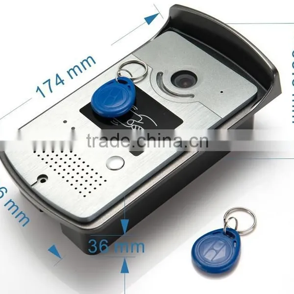 Cheap 7inch HD Video Camera Visual Doorbell, Card Open Lock Night Visual Wired Doorbell, Best Home Security System Doorbell photo-4