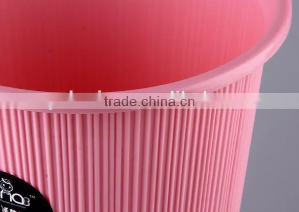 Plastic Trash Can/ Household Garbage Can With Circular Cover/Rubbish Bin photo-6