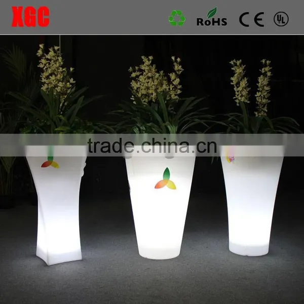 Hot Sale Outdoor Flower Pot Made of PE Plastic Outdoor Rugs Recycled Plastic Flower Pot New 2018 photo-2