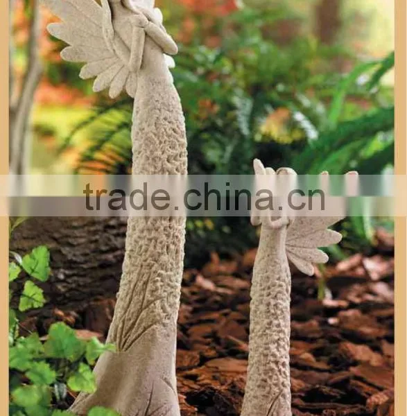 Angel With Dove Sculpture Angle Statue Garden Decoration photo-3