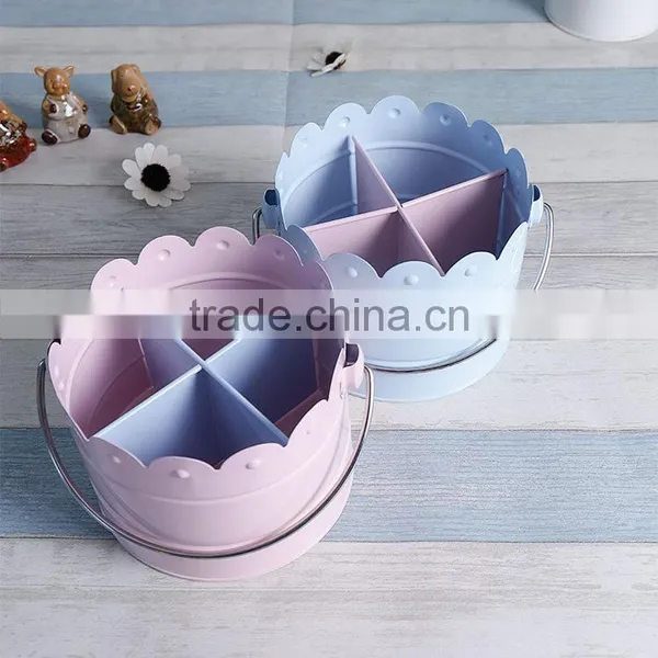 4 Grids Portable Metal Kitchen Storage Box/Picnic Collector/Beer Bucket/House Keeper photo-2