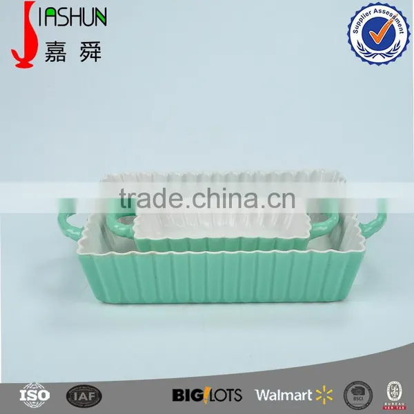 2016 new design hot sale manufacture ceramic bakeware,ceramic baking beansceramic baking tray