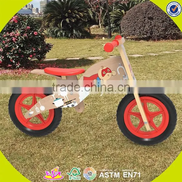 2017 Wholesale Best Design Balance Wooden Children Bicycle W16C176 photo-3