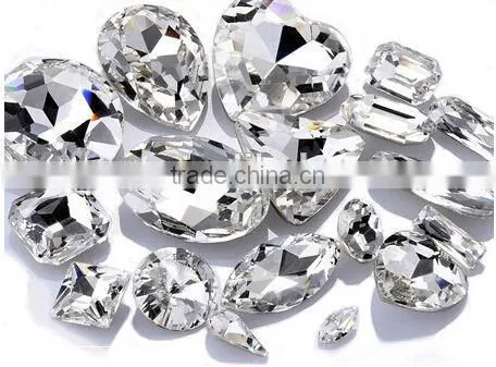 Glass Stone, Crystal Fancy Stone Without Claw or With Claw photo-2