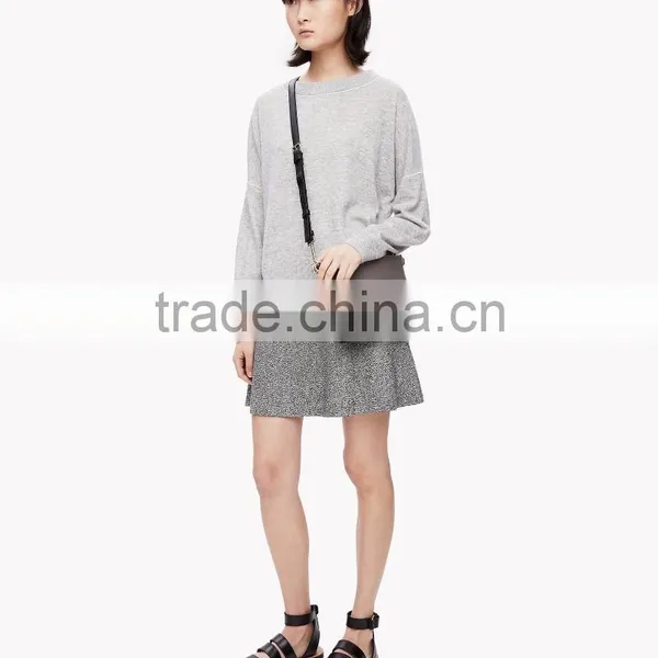 Pullover Women Fashion Long Sleeve Drop Shoulder Sweater Shirts Without Hooded Fleece Sweater photo-4