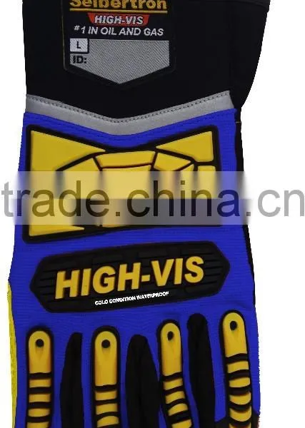 CE 4242 Coldproof Breathable Hipora Gloves Insert Waterproof and Oilproof Impact Safety Gloves photo-2