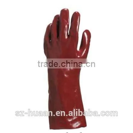 PVC Caustic Resistant Glove, Long Plastic Glove photo-3