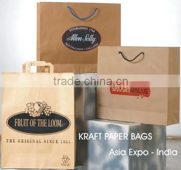 Twisted Paper Handle Bags / Brown Bags photo-4