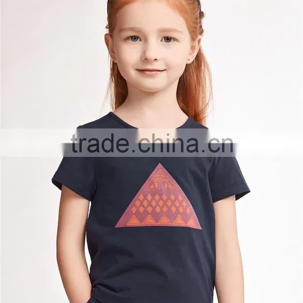 Custom Graphic Printing Cheap Children Online Sale Girls t Shirt Suit Dress photo-4