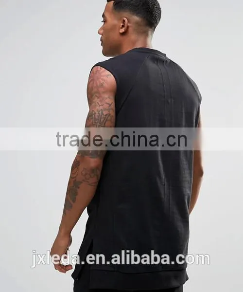 OEM Wholesale Men Stylish Zip Pocket Sleeveless Sweatshirt photo-4