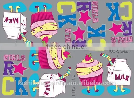 2016 Hot Sell Custom Plastisol Offset Heat Transfer Logo/Sticker photo-2