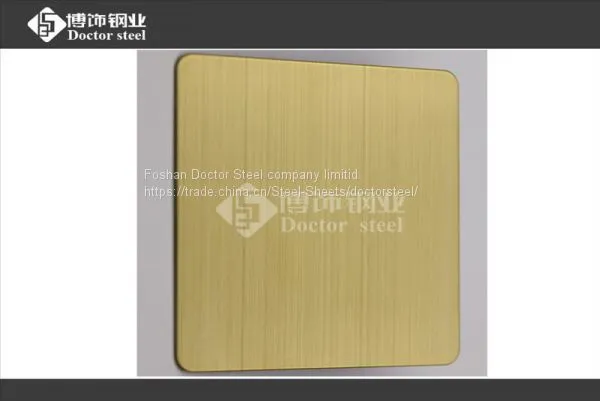 AISI 304 HL Surface Stainless Steel Sheet/plate,golden Stainless Steel Plate photo-4