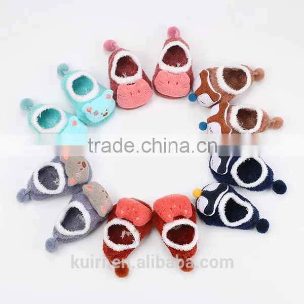 New Design Coral Fleece Cute Cartoon Baby Socks Soft Animal Pattern Boys Girls Floor Baby Socks photo-2