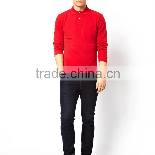 Men Polo Long Sleeve Polo t Shirt China Garment Factory photo-4