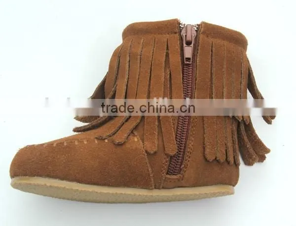Factory Baby Leather Shoes Baby Winter Boots Moccasin Boots photo-2