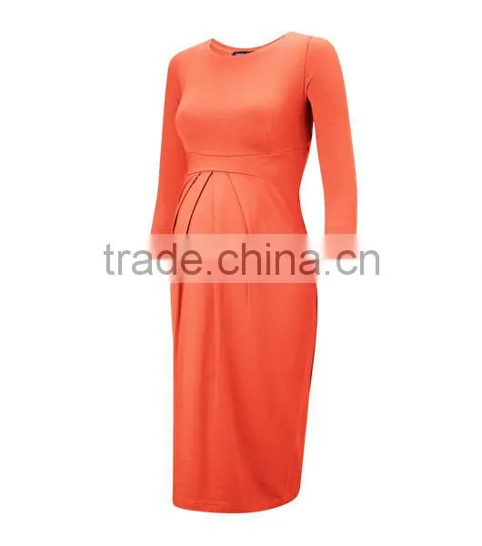 Latest Stretch Maternity Loose Designs Dress for Pregnant Women photo-3
